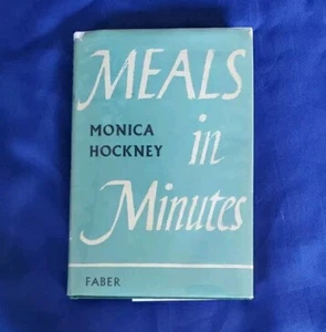 Meals In Minutes By Monica Hockney Vintage 1953 HCDJ British Cookbook Mylar  - Picture 1 of 17
