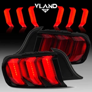 Luces traseras Euro ROJAS LED completas para Ford Mustang 2015-2023 con luces traseras secuenciales - Imagen 1 de 13