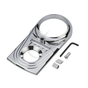 New Chrome Dash Panel Insert Cover For Harley Softail Deluxe Fat Boy Dyna FXDWG - Picture 1 of 9