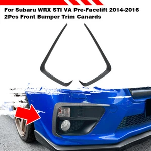 Carnon Look Front Bumper Side C Canards Splitter For Subaru WRX STI VA 2014-2016 - Bild 1 von 5