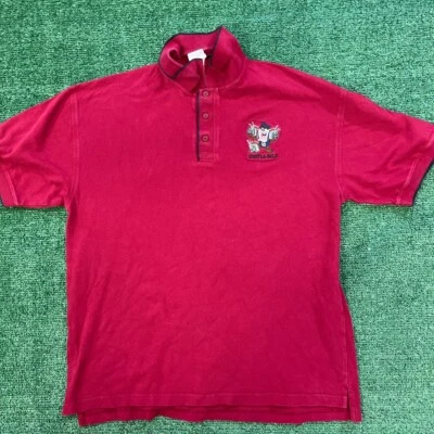 Camisa de golf vintage Warner Bros Tasmanian Devil con logotipo bordado, talla grande para hombre Foto 1 de 4