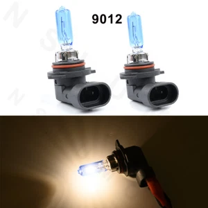 2x Combo 9012 HIR2 6000k 55W White Xenon Hid Halogen Hi Low Beam Headlight Bulbs - Picture 1 of 9
