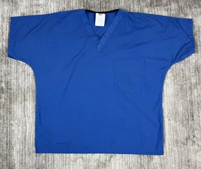 Scrubs 24/7 Scrub Top Womens Medium Blue Solid - Image 1 of 4