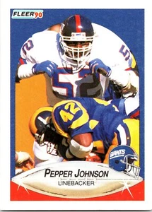 1990 Fleer #69 Pepper Johnson - Picture 1 of 2