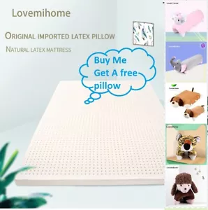 Naturlatex bequeme Matratzenauflage Schlaf140 x 200 x 7,5 cm KOSTENLOSES KISSEN - Bild 1 von 4