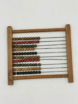 Alter antiker Rechenschieber aus Holz Original Schule Mathematik Handarbeit - Bild 1 von 3