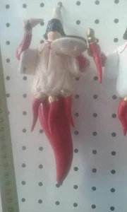 pulcinella 18 20CM TERRACOTTA FORTUNA corno presepe NAPOLI made italy nonna crib - Picture 1 of 1
