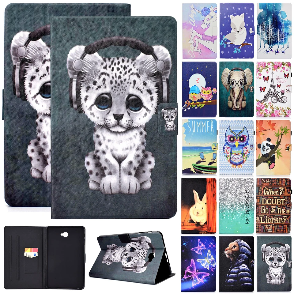 For Samsung Galaxy Tab S7 A7 S5E T580 T590 Case Smart Flip Leather Stand Cover - Image 1 of 4