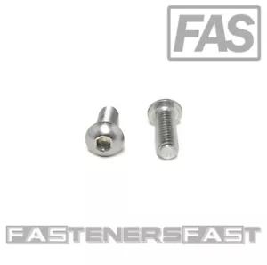 (25) 3/8-16x1 Zoll Knopfkopf Steckschlüssel Schraube Edelstahl Inbus (25 STCK.) - Bild 1 von 4