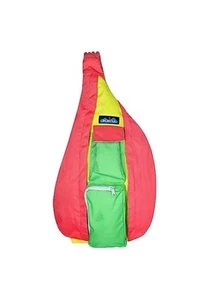 KAVU ORIGINAL ROPE SLING BAG WITH ADJUSTABLE ROPE SHOULDER STRAP CARNIVAL - Picture 1 of 8