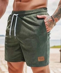 Herren Bermuda mit Kordelzug Olivgrün Medium " - Bild 1 von 3