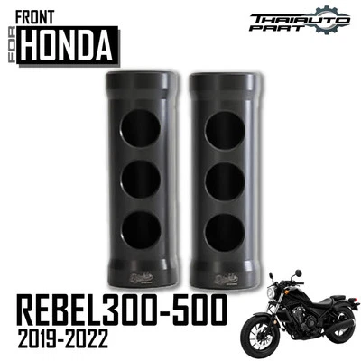 Cubierta delantera absorbedora personalizada funciona negra para Honda CMX Rebel 300 500 Foto 1 de 4