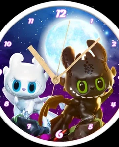 Labubu Monster How To Train Your Dragon Led Clock - Picture 1 of 4