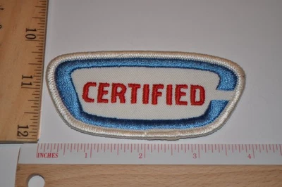 Original 1970's Certified Gasoline Gas Oil Service Station Uniform Patch NOS - Image 1 of 2
