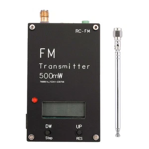 RC FM V100 FM Transmitter mit 320 Sendefrequenzen und LCD Display - Picture 1 of 10