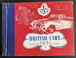 British Cars Specifications Illustrations 1951 Peter Chambers hardcover - Picture 1 of 11