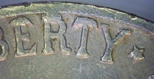 LOT 2 1960 D, 1969 P Cud Die Break Jefferson Nickel BAR Errors Over LIBERTY + 0 - Picture 1 of 8