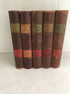 5 Antique Volumes - Jack London - IN SWEDISH - Valda Skrifter 1927 - Picture 1 of 8