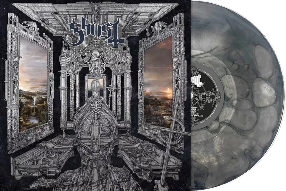 GHOST SKELETA Oxidized Metallic Silver Liquid Filled Vinyl Bad World SHIPS Today - Image 1 of 1