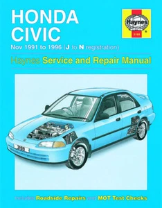 NEW HAYNES SERVICE REPAIR MANUAL HONDA CIVIC 1991-1996 - Picture 1 of 1