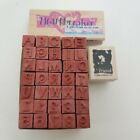 Dot Alphabet Letters Numbers 35 Rubber Stamps Stamp Craft 3/8" + EXTRAS