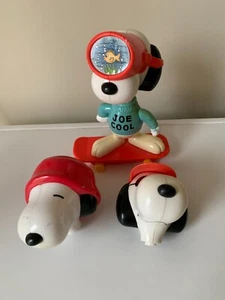 Snoopy Joe Cool on Skateboard Removable Heads McDonald’s Happy Meal Toy (2000) - Picture 1 of 16