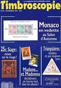 Timbroscopie N°85 nov 1991: Monaco - Picture 1 of 1
