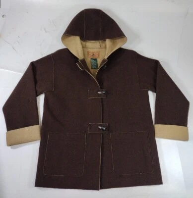 Ralph Lauren Womens Pea coat womens Petite Small Wool brown NICE condition - Image 1 of 4