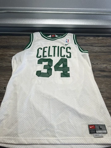 Vintage Nike Authentic NBA Boston Celtics Paul Pierce 34 Jersey Mens Large Sewn Cover