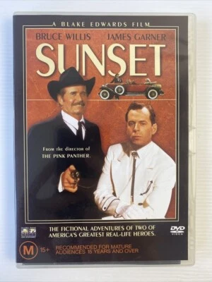 SUNSET ( 1988) Bruce Willis , James Garner  -  Western Heroes  - Region 4 - image 1 of 2