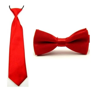 Kids Baby Boy Bow Tie Necktie School Wedding Party Bowtie Ties Matching Set - Picture 1 of 22