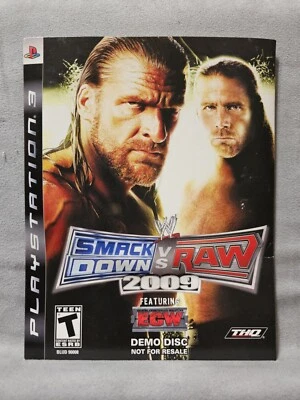 PS3 WWE SmackDown vs.Raw 2009 Featuring ECW (Sony Playstation 3, 2008) Demo Disc - Image 1 of 4