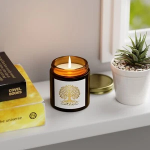 Golden Mother tree of life candle honoring mom on mothers day show love - Picture 1 of 25