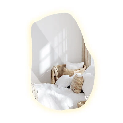 Kosmetikspiegel Mit Beleuchtung LED Spiegel Dekorative Wandspiegel 80 cm x 52 cm - Bild 1 von 4