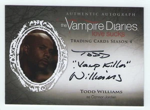 Vampire Diaries Staffel 4 Autogramm Steckkarte von Todd Williams mit Aufschrift - Bild 1 von 1