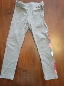 Girls Jumping Beans Gray Love Leggings Size 4 - Picture 1 of 3