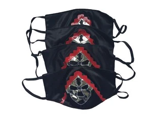 4 Pack of Handmade Mexican Lucha Libre Fabric Face Masks - La Parka - Picture 1 of 1