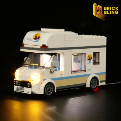 Kit de luces LED BrickBling para LEGO Holiday Camper Van 60283 DIY juego de iluminación
