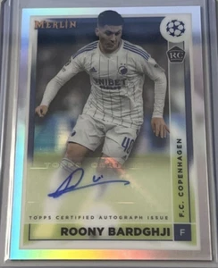 Topps Merlin 2022-23 cromo UEFA Roony Bardghji Roony Bardghji RC AUTO - Imagen 1 de 2