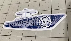 Punisher Kryptek umwickelte Mittelkonsole Boot Aufkleber - 5" Peel and Stick Aufkleber - Bild 1 von 1