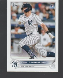 Trey Amburgey RC Team: New York Yankees 2022 Topps #263 - Picture 1 of 2