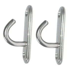 Crochet inox Sur Platine Longueur 100mm ( Lot de 2 ) inox 316 - A4 - Imagen 1 de 7