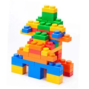 Basic Soft Building Blocks — Cognitive Development Toy, Educational 120 PCS - Picture 1 of 7