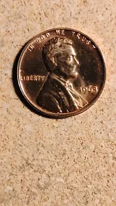 1963 Beautiful Lincoln Cent. DDO, DDR RARE IN THIS CONDITION. RED, GREAT STARTER - Picture 1 of 8