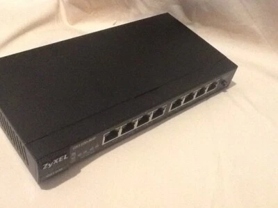 ZyXEL GS1100-8HP 8 Port GBE Unmanaged POE Switch  excludes PSU.Ref:CD_23 - Image 1 of 4