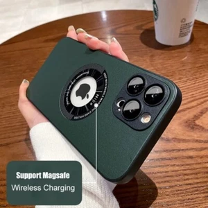 Luxury Matte Magnetic For Magsafe Wireless Charge Case For iPhone 16 15 14 13 12 - Photo 1 sur 17