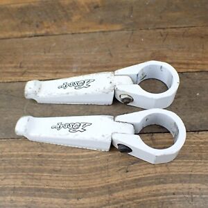 Odyssey Old School BMX Fork Standers Freestyle White Flip  OG 1980s 90s Pegs A2