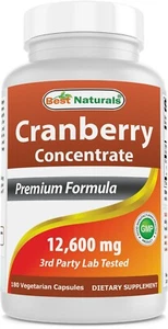 Best Naturals Cranberry Concentrate 12600 mg 180 Vcaps - Picture 1 of 7