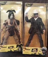 Lone Ranger & Tonto Johnny Depp Disney store Exclusive action figure dolls 