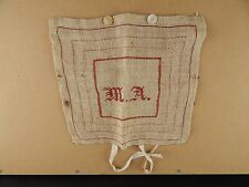 Antique Style Sampler Embroidery A Stitch Cross On Linen Jute